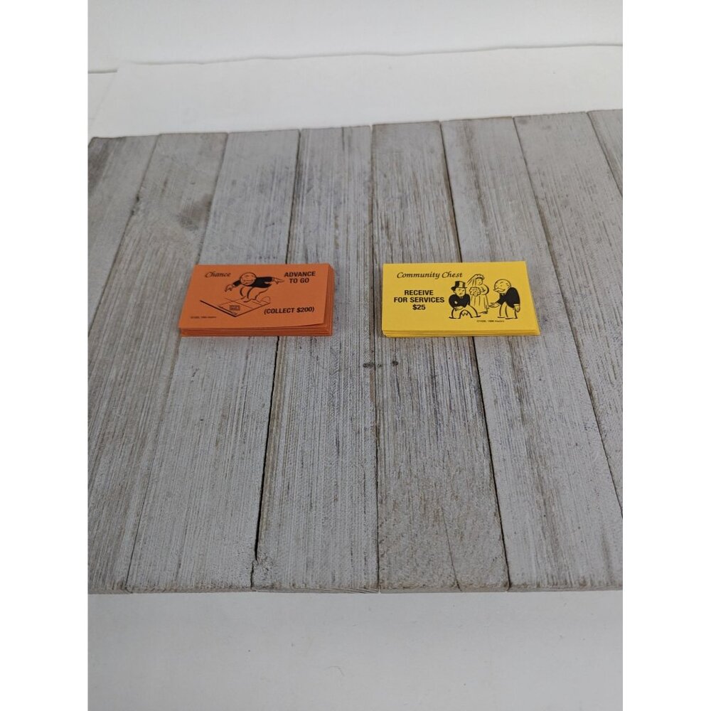 Vintage 2007 Monopoly Replacement Cards Chance Community Chest